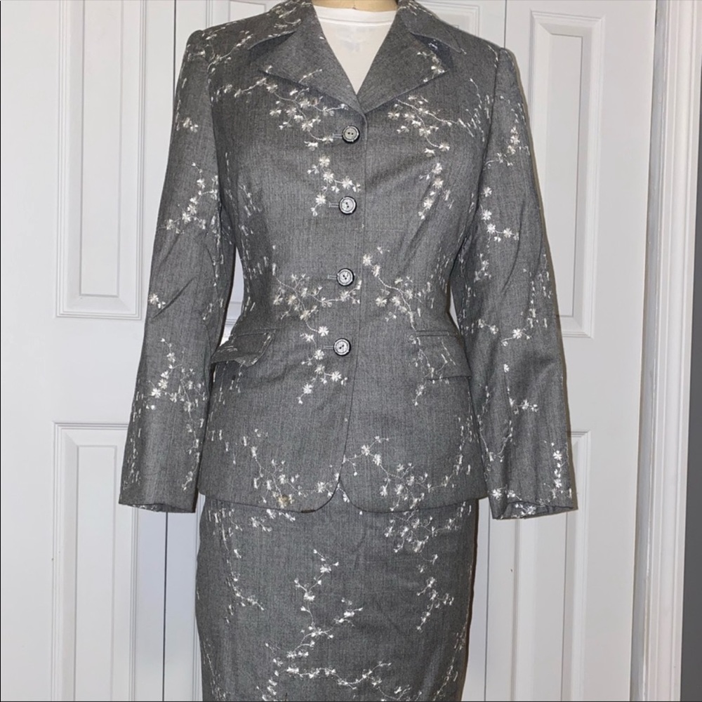 Authentic Escada Grey Skirt Suit
